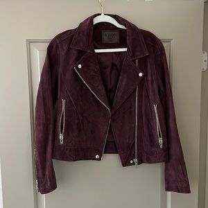 Plum suede jacket